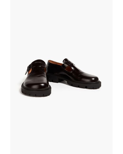 Maison Margiela Black Leather Loafers for men