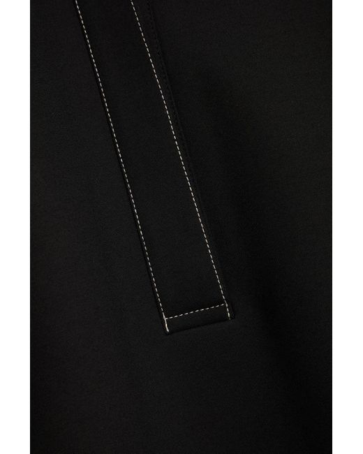 Victoria Beckham Black Jersey Polo Shirt