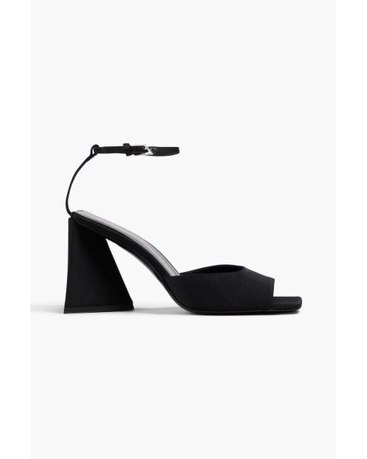 The Attico White Piper sandalen aus satin