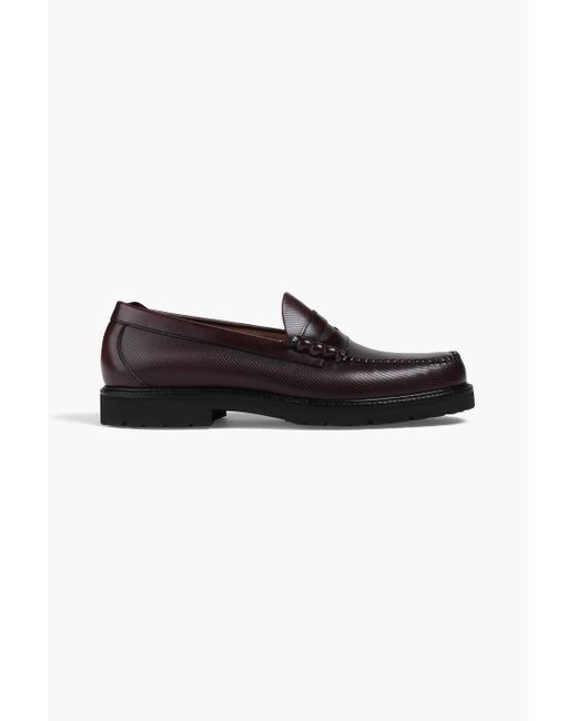 G.H. Bass & Co. Weejuns 90s Larson Textured-leather Penny Loafers in ...