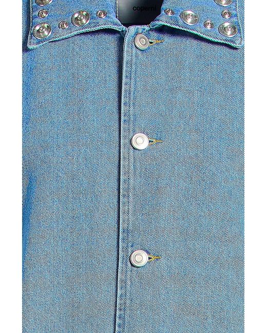 Coperni Blue Studded Denim Jacket