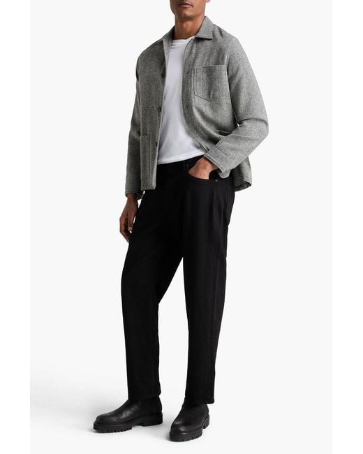 Rag & Bone Black Rb 4 Straight Denim Jeans for men