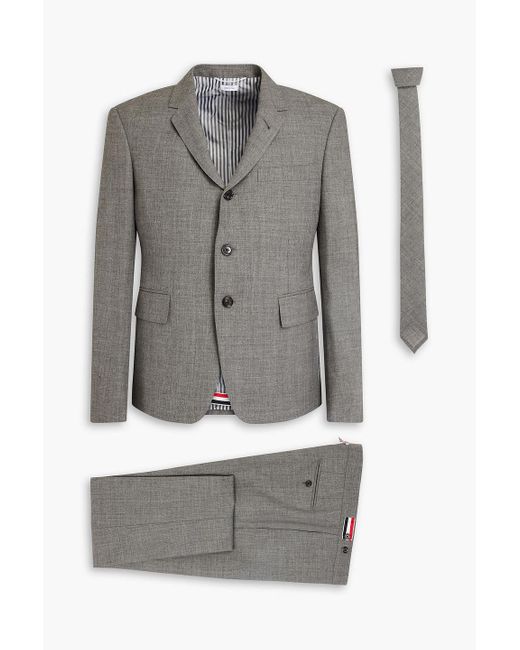 Thom Browne Anzug aus wolle in Gray für Herren