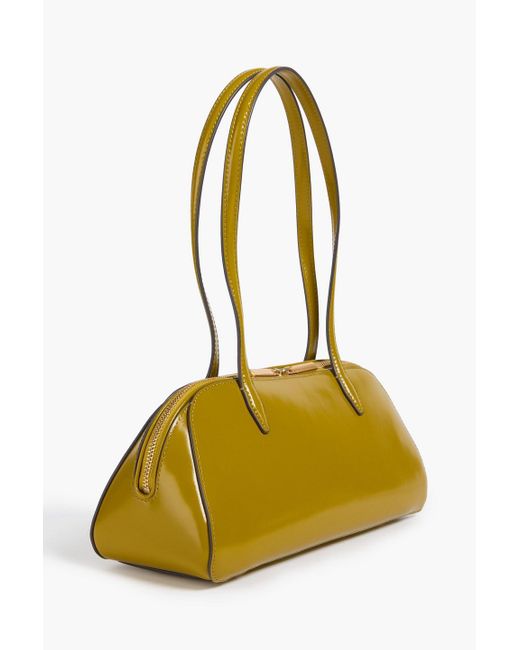 Tory Burch Yellow Robinson Leather Shoulder Bag