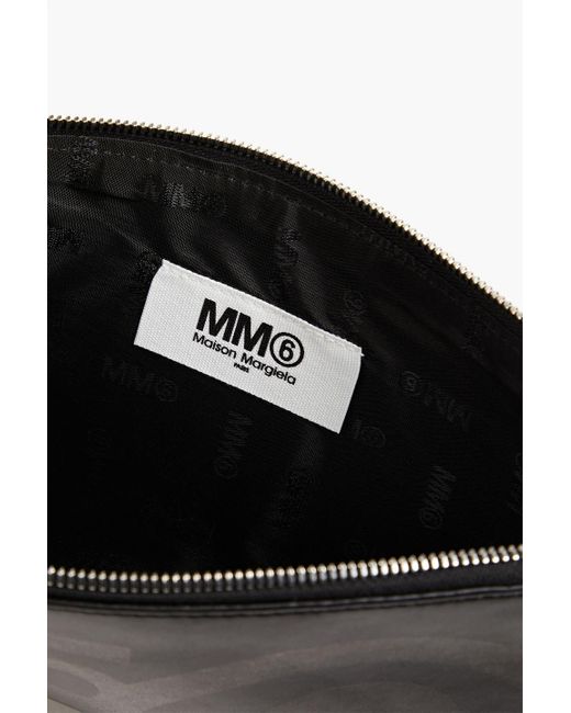 MM6 by Maison Martin Margiela Black Faux Leather Pouch