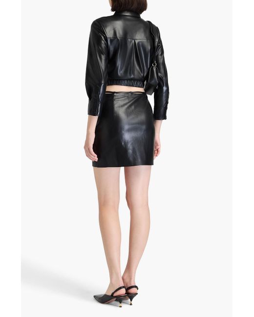 Nanushka Black Okobortm Mini Skirt