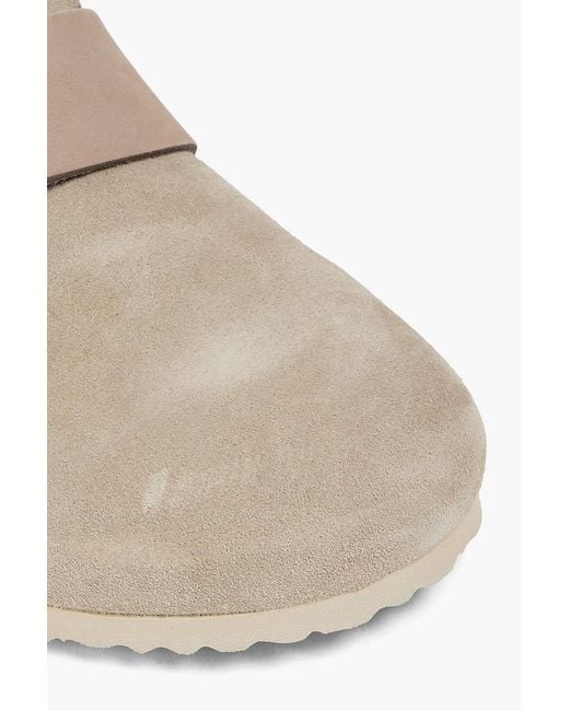Birkenstock Gray Loma Suede Clogs for men