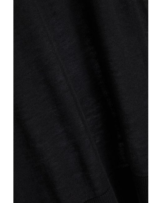 3.1 Phillip Lim Black Layered Crepe De Chine Top