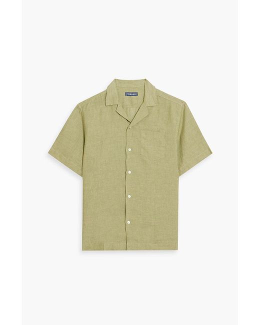 Frescobol Carioca Green Angelo Linen Shirt for men
