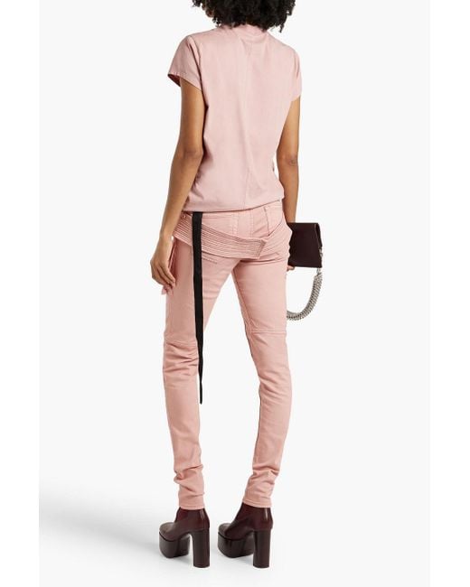 Rick Owens Pink Creatch High-rise Skinny Jeans