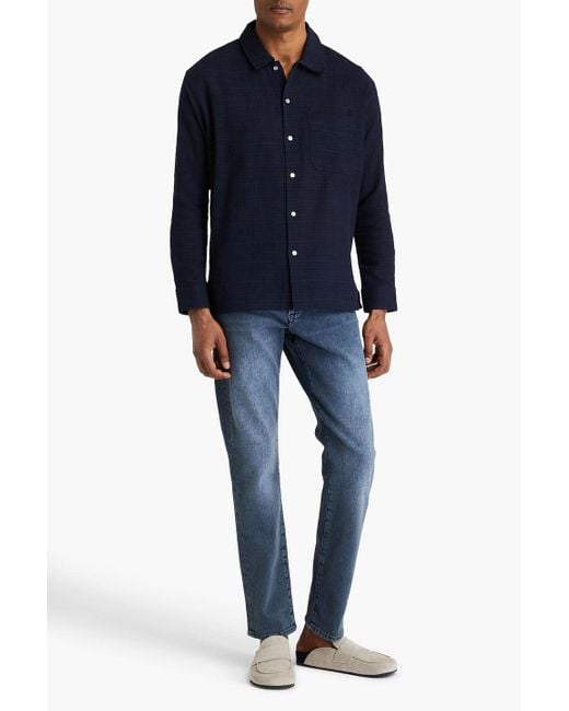 FRAME Blue Cotton-Gauze Shirt for men