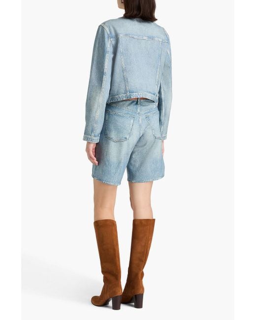 Rag & Bone Blue Miramar Cora Printed Ponte Jacket