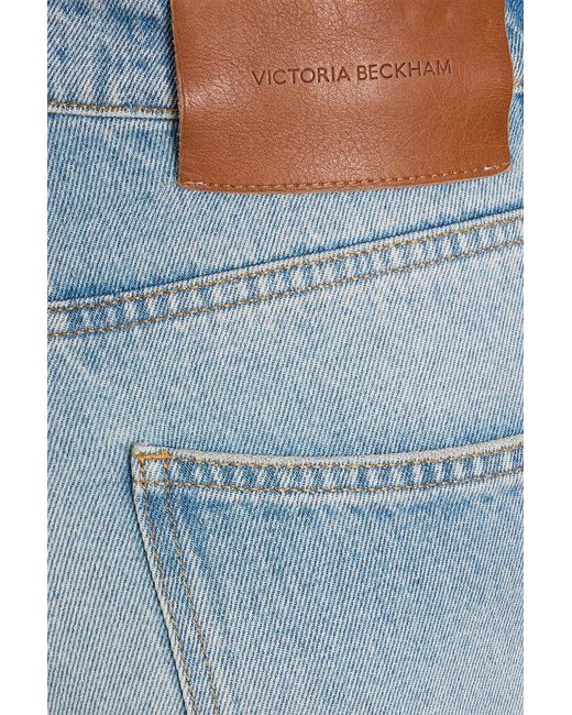 Victoria Beckham Blue Julia High-Rise Straight-Leg Jeans