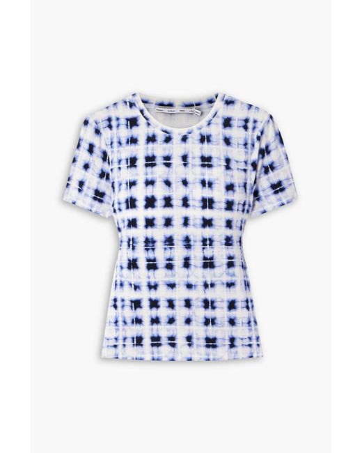 Proenza Schouler Blue Parson Tie-Dyed Jersey T-Shirt