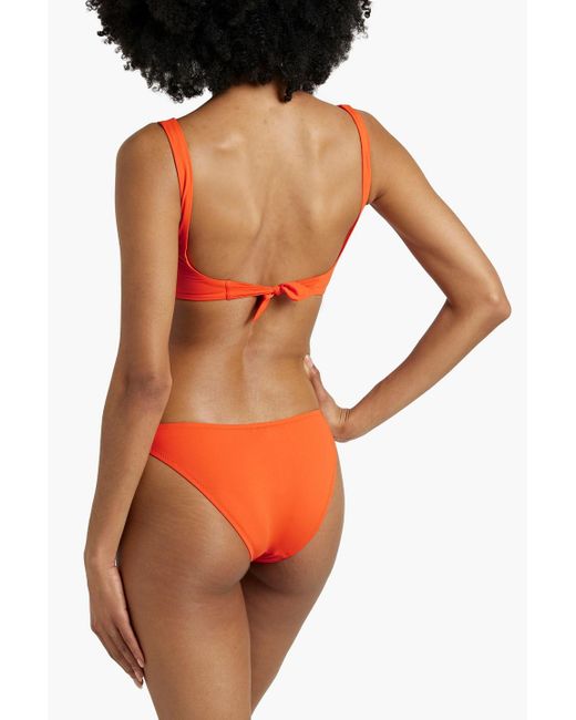 Melissa Odabash Orange Orlando Wrap-effect Bikini Top
