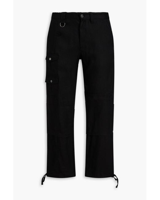 Jacquemus Black Canvas Cargo Pants for men