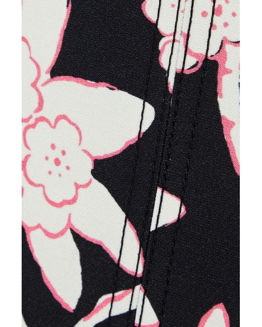 Valentino Garavani Black Rock aus twill aus einer woll-seidenmischung mit floralem print