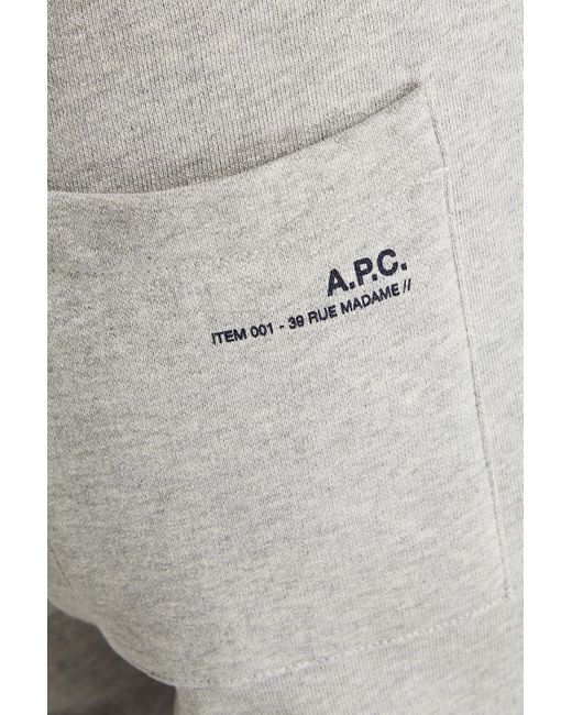 A.P.C. White Coed French Cotton-terry Drawstring Sweatpants for men