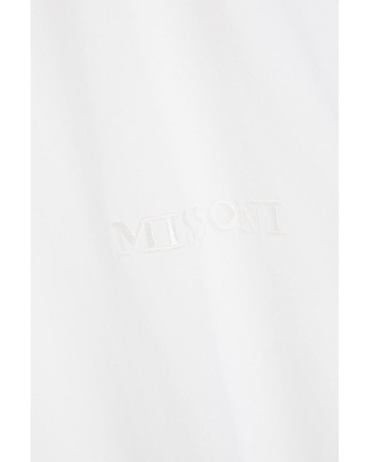 Missoni White Cotton-jersey T-shirt for men