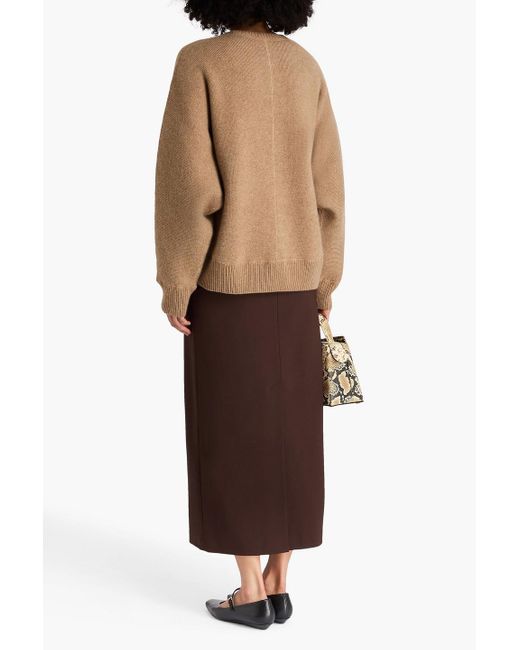 Totême  Natural Mélange Cashmere-blend Sweater