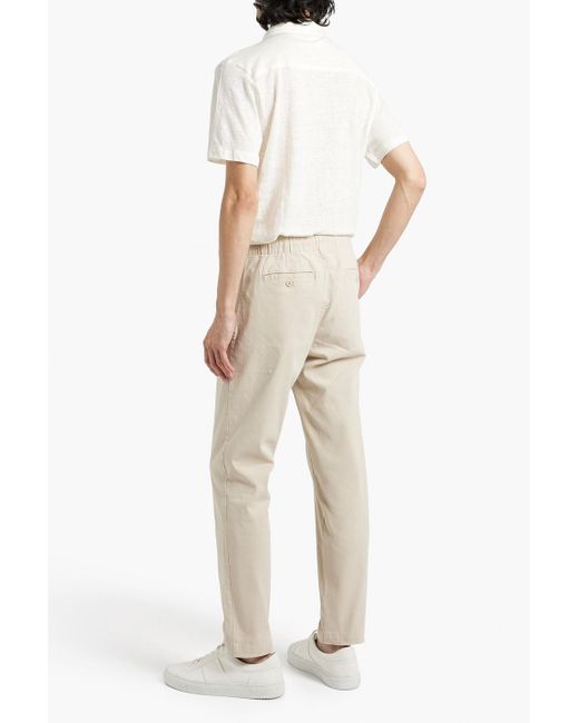 Onia Natural Cotton-blend Twill Chinos for men