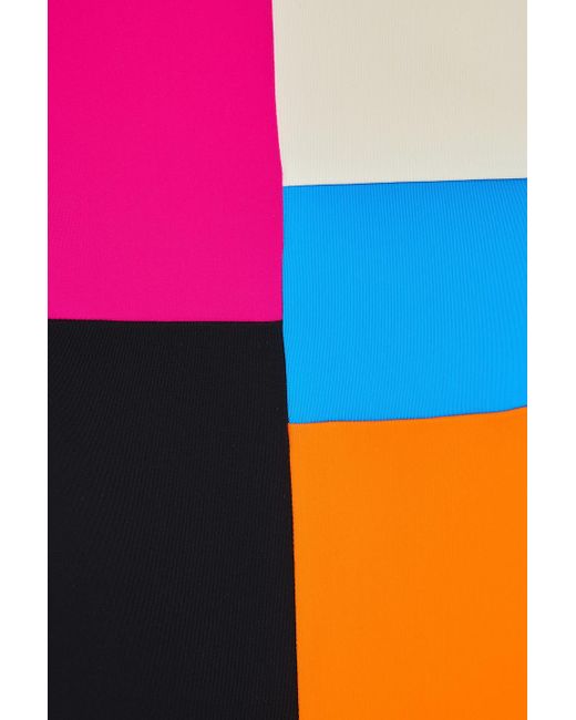 Mara Hoffman Pink Idalia badeanzug in colour-block-optik
