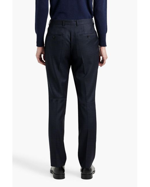 Paul Smith Blue Checked Wool Suit for men