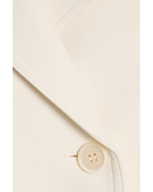 Theory Natural Cropped Crepe Trench Coat