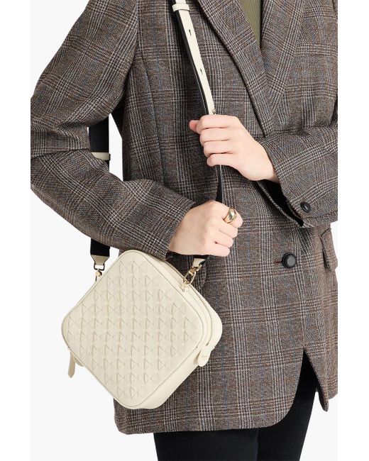 Serapian White Crossbody bag "petra" aus geflochtenem leder
