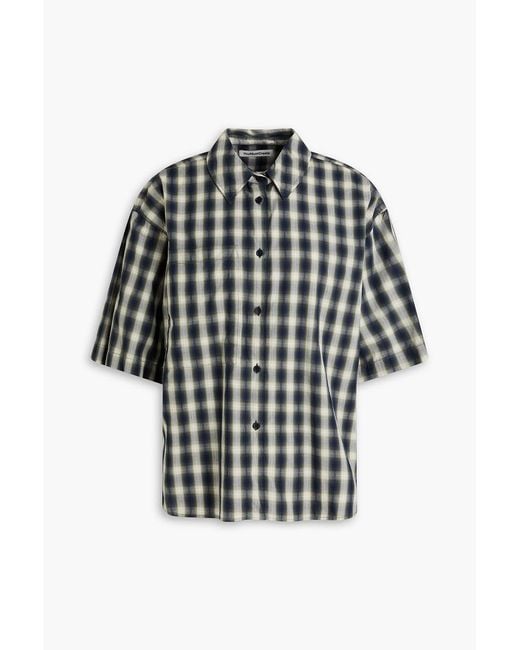 YMC Black Beva Checked Cotton Shirt