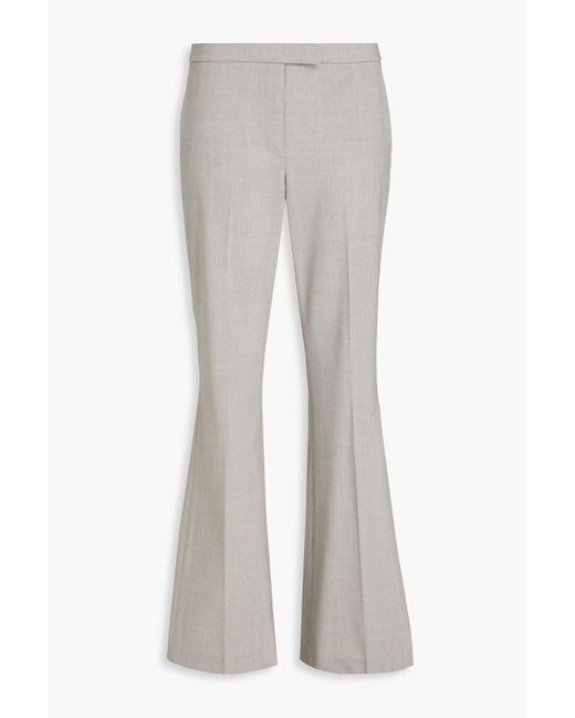 Theory Gray Wool-blend Flared Pants