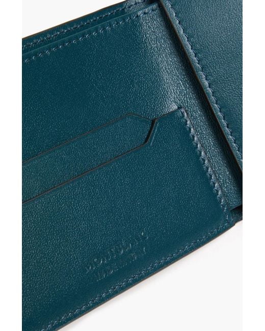 Montblanc Blue Leather Wallet for men