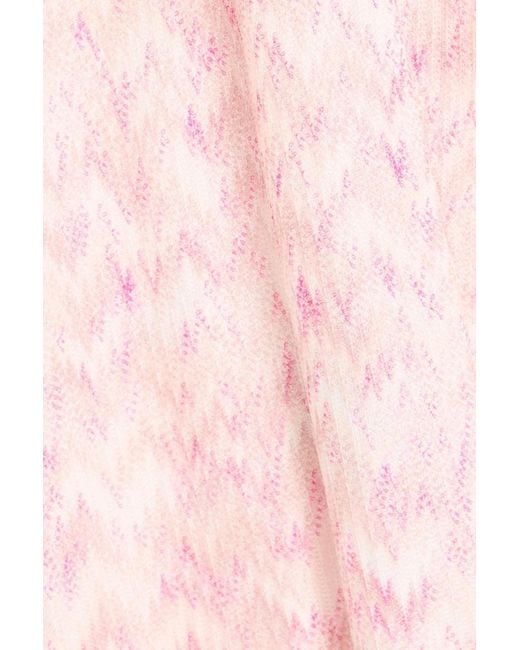 Missoni Pink Crochet-knit Dress