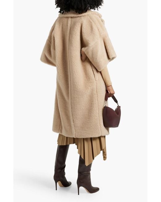 Max Mara Natural Primo Double-Breasted Camel, Wool And Silk-Blend Coat