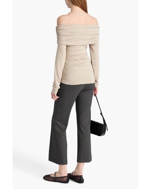 Rag & Bone Natural Luca Off-The-Shoulder Stretch-Modal Jersey Top