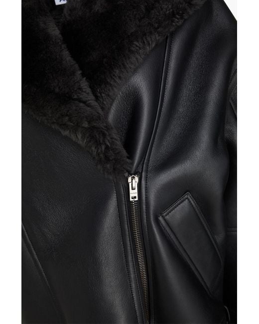 Acne Black Jacke aus shearling