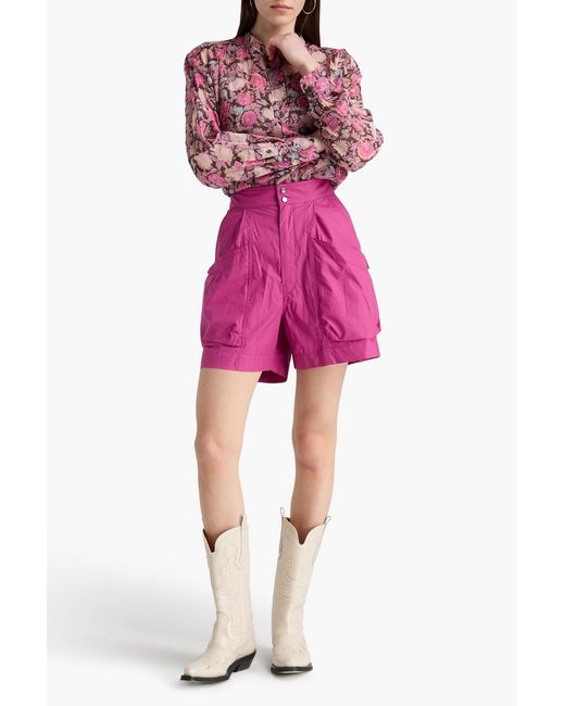 Isabel Marant Pink Ferdini Shell Shorts