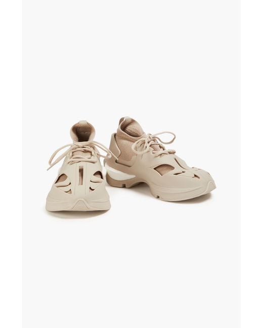 Adidas By Stella McCartney Natural Sportswear Rubber And Mesh Sneakers