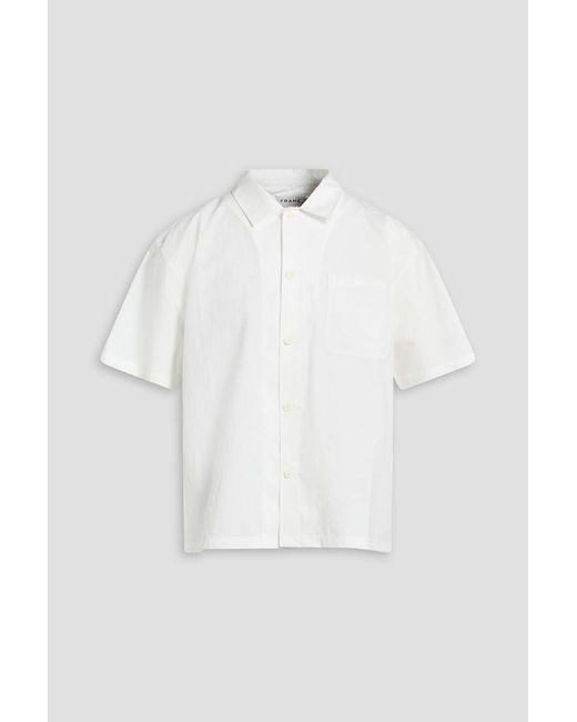 FRAME Blue Cotton-Poplin Shirt for men