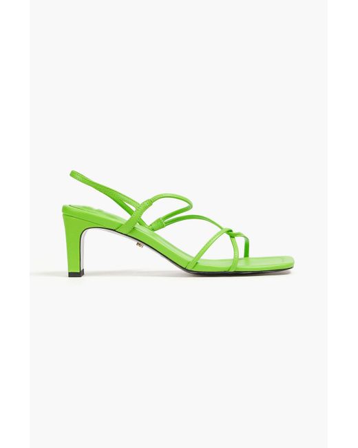 Sandro Green Leather Sandals