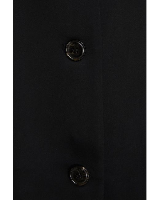 Nanushka Black Satin-crepe Blazer