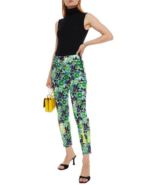 Prada Green Printed Jersey leggings