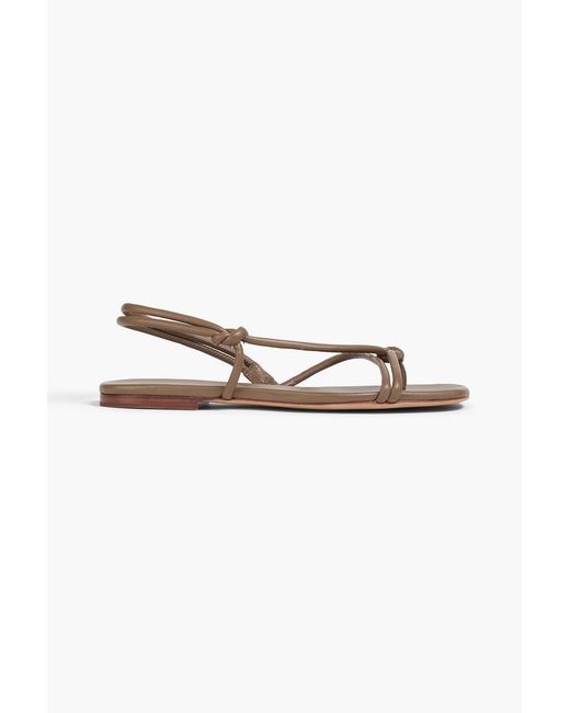 Vince Natural Doyle Knotted Leather Sandals