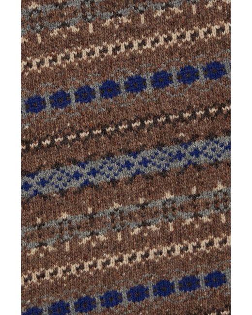Alex Mill Brown Fair Isle Merino Wool-blend Sweater for men