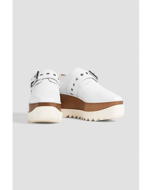 Stella McCartney White Elyse Platform Loafers