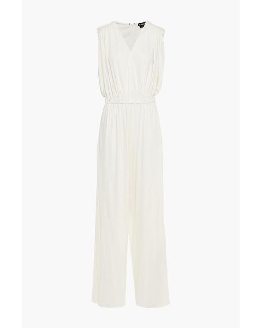 Tom Ford White Satin-Jersey Wide-Leg Jumpsuit