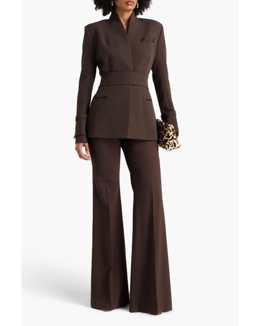 Safiyaa Brown Crepe Blazer