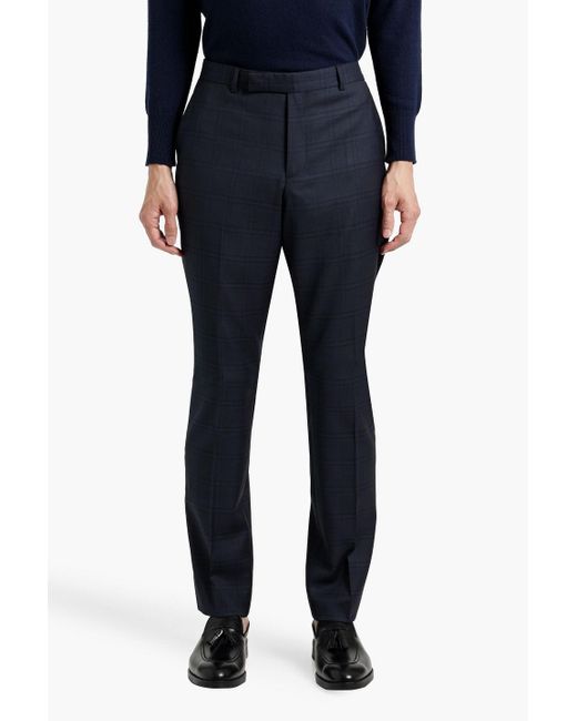 Paul Smith Karierter anzug aus wolle in Blue für Herren
