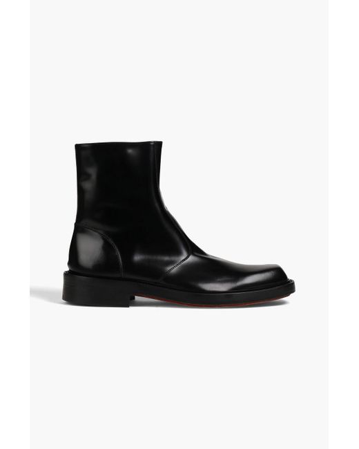Paul Smith Black Rainer Leather Boots for men