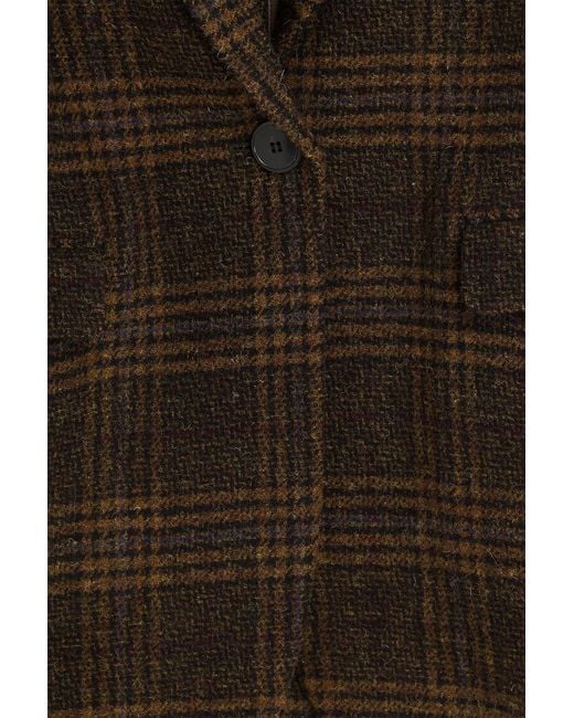 Isabel Marant Brown Gesina Checked Wool Blazer
